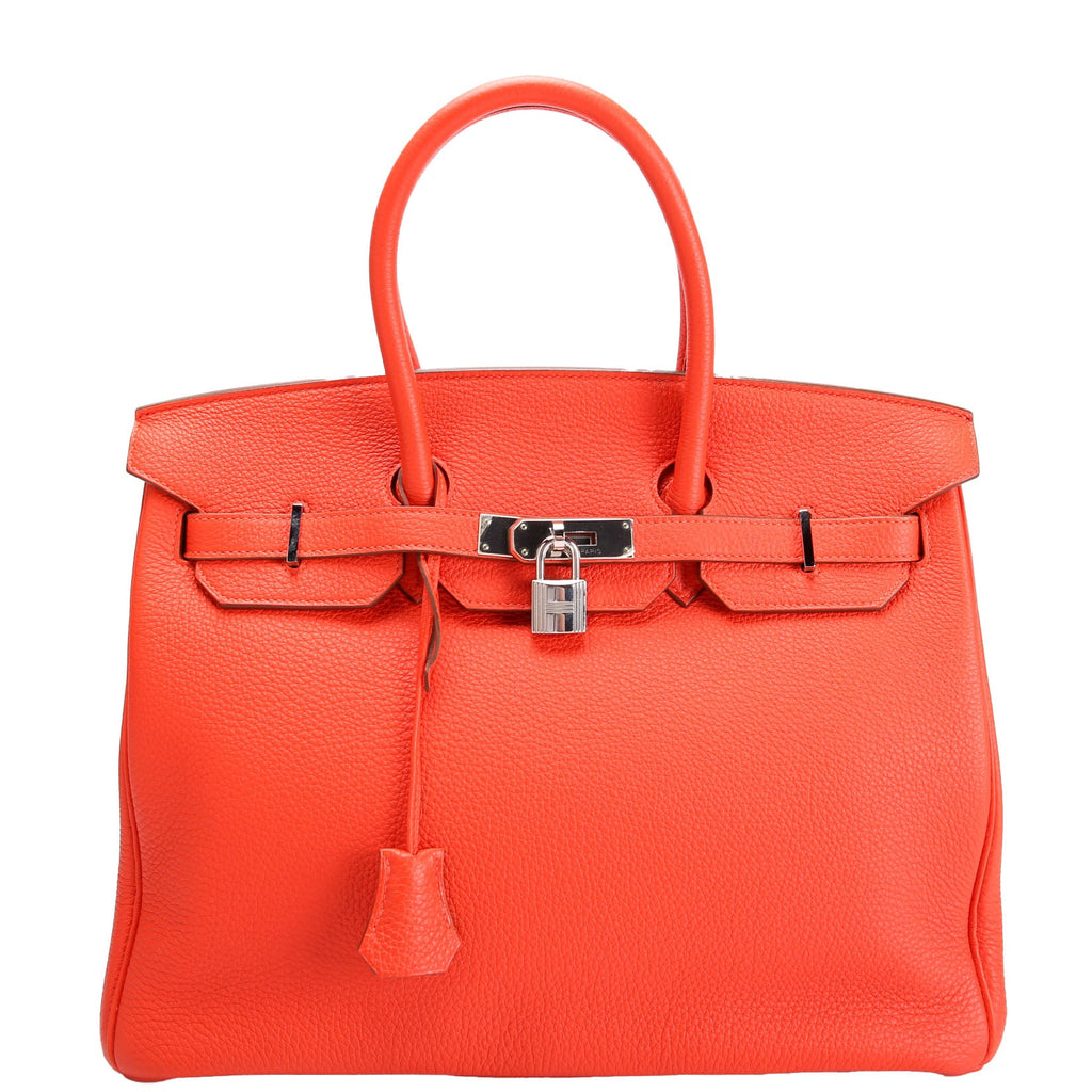 Birkin 35 Clemence Orange