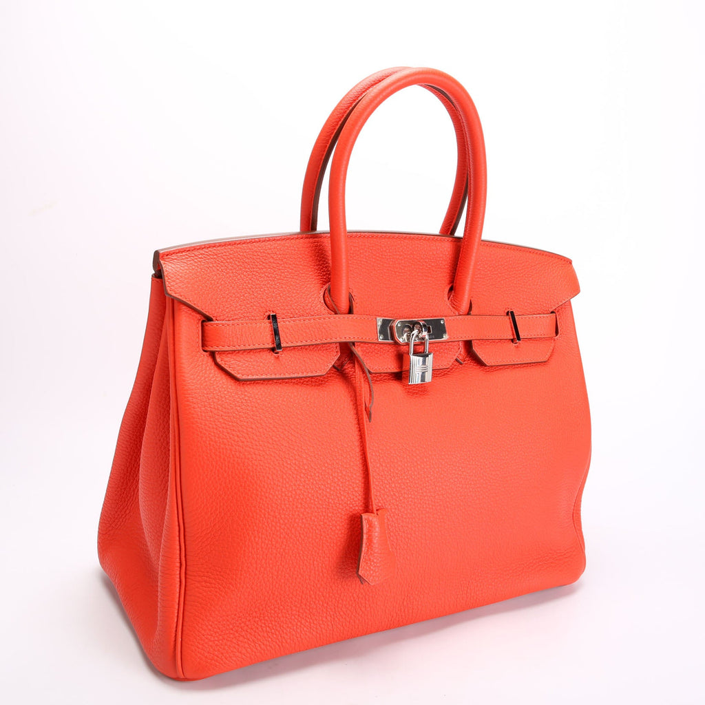 Birkin 35 Clemence Orange