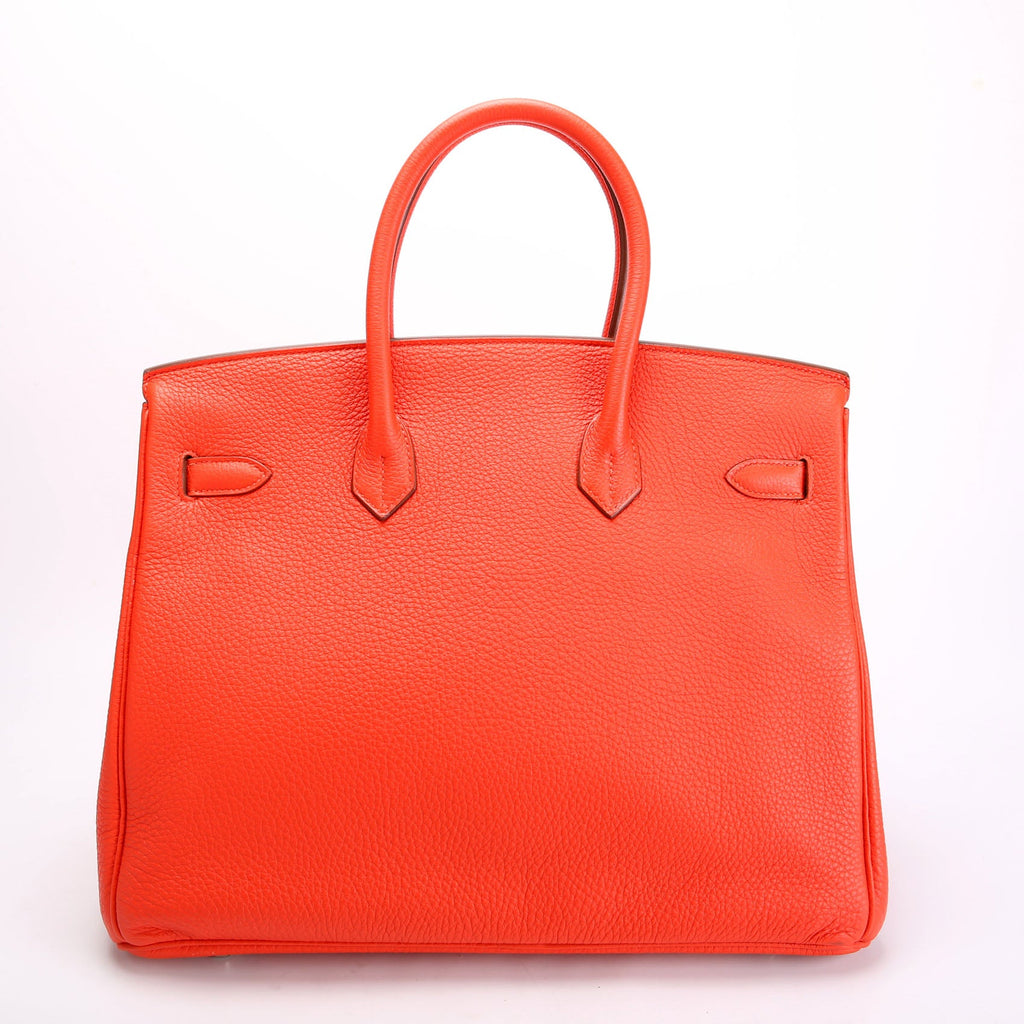 Birkin 35 Clemence Orange