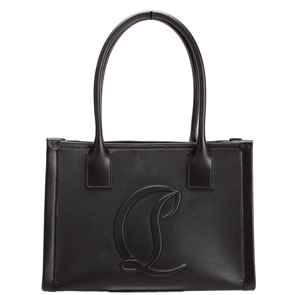 By My Side Embossed Tote Small Black