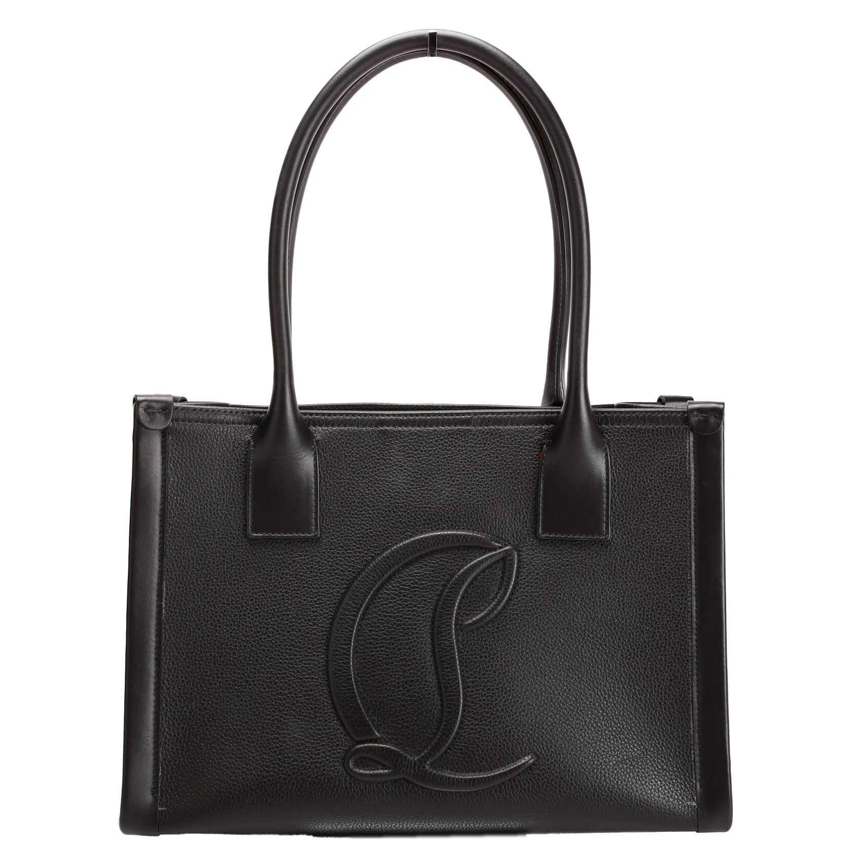 By My Side Embossed Tote Small Black