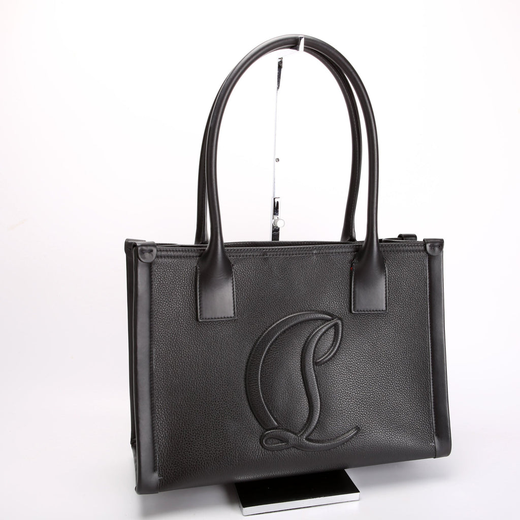 By My Side Embossed Tote Small Black