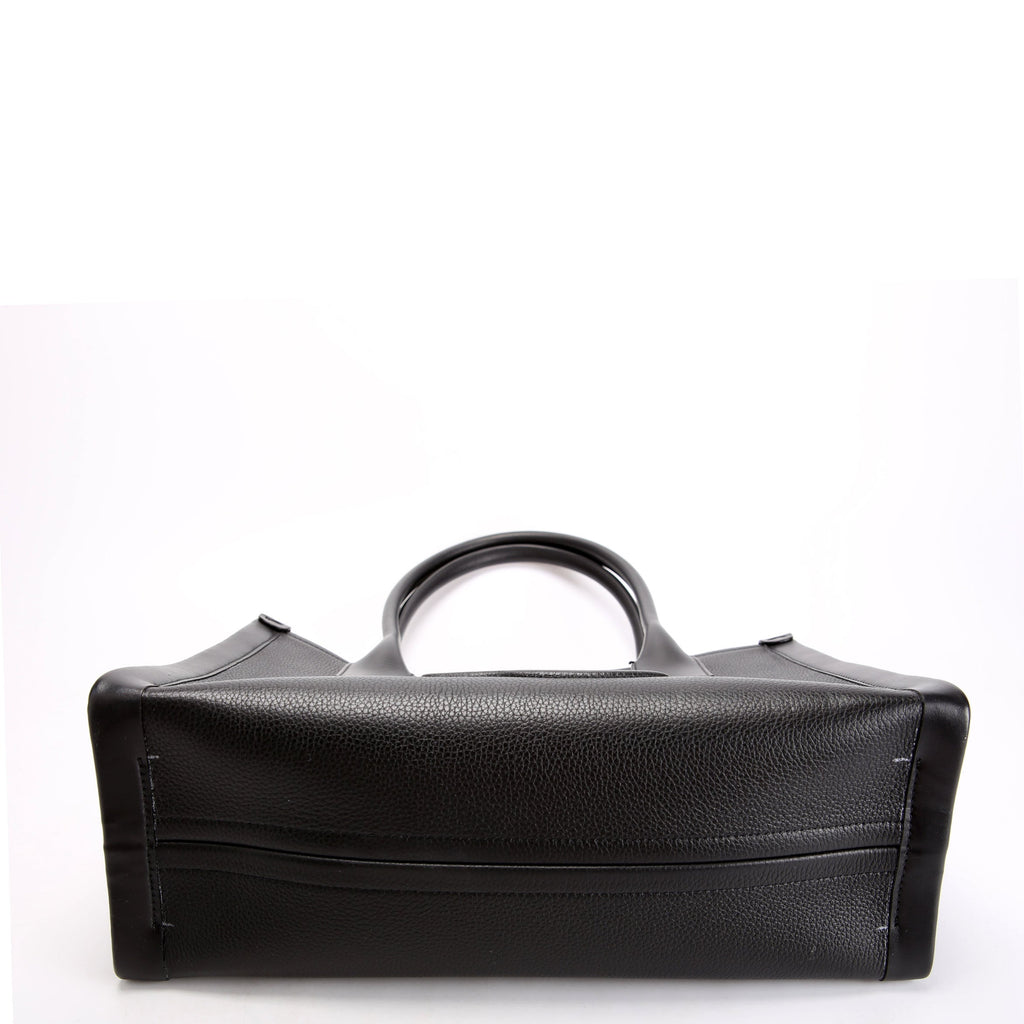 By My Side Embossed Tote Small Black