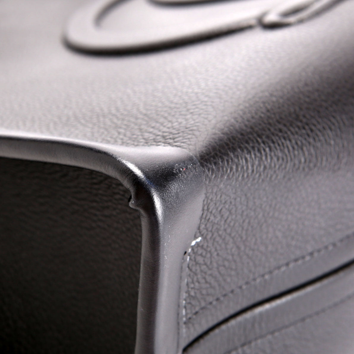 By My Side Embossed Tote Small Black