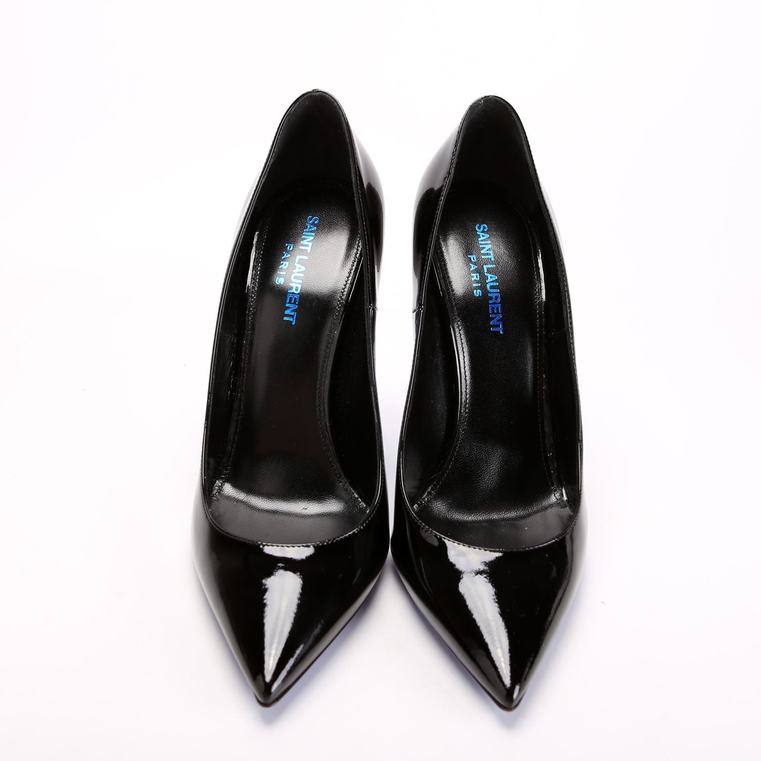 SAINT LAURENT Opyum Pumps Size 39 Black/Blue