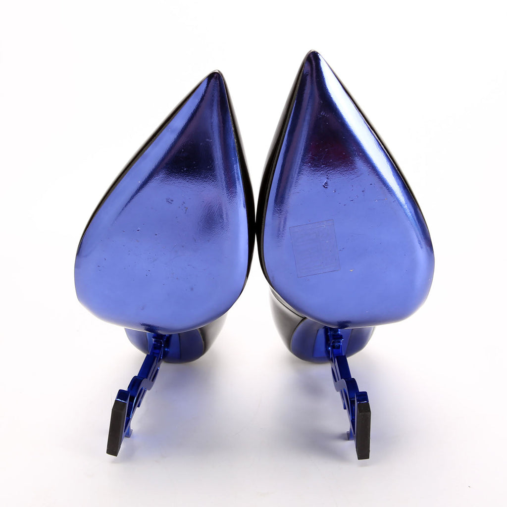 SAINT LAURENT Opyum Pumps Size 39 Black/Blue