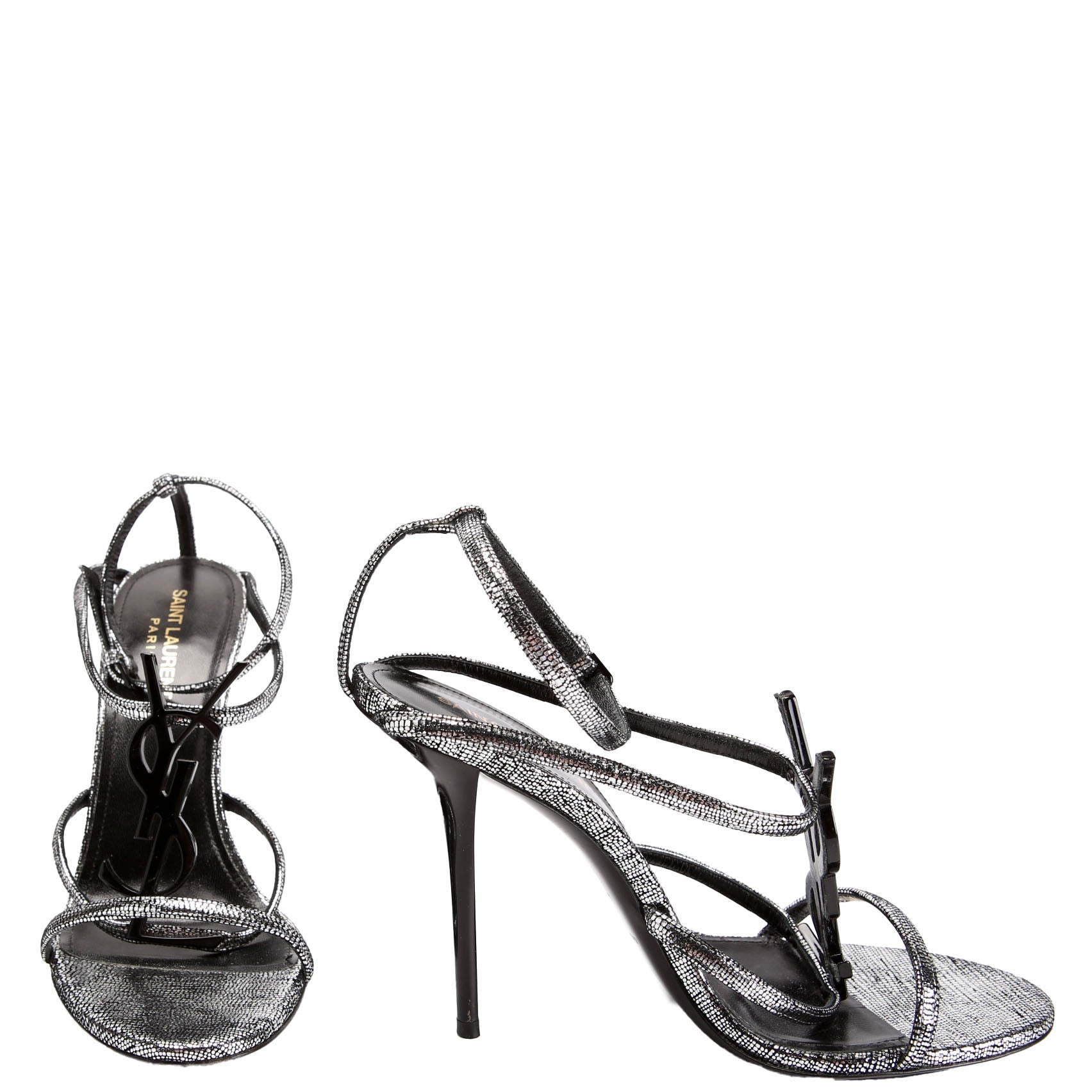 Cassandra Sandal Heels Size 38.5 Silver