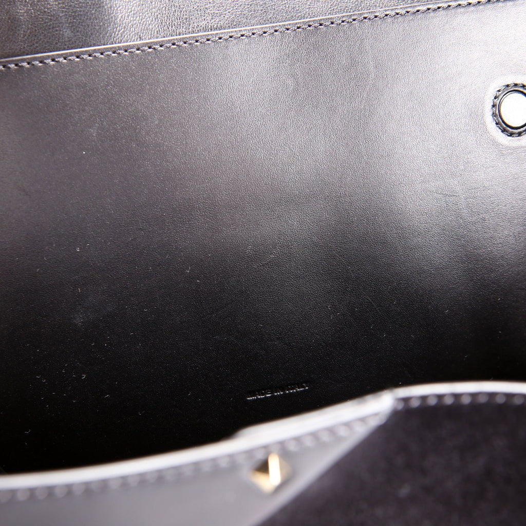 Rockstud Wispy Tote Suede/Leather Black