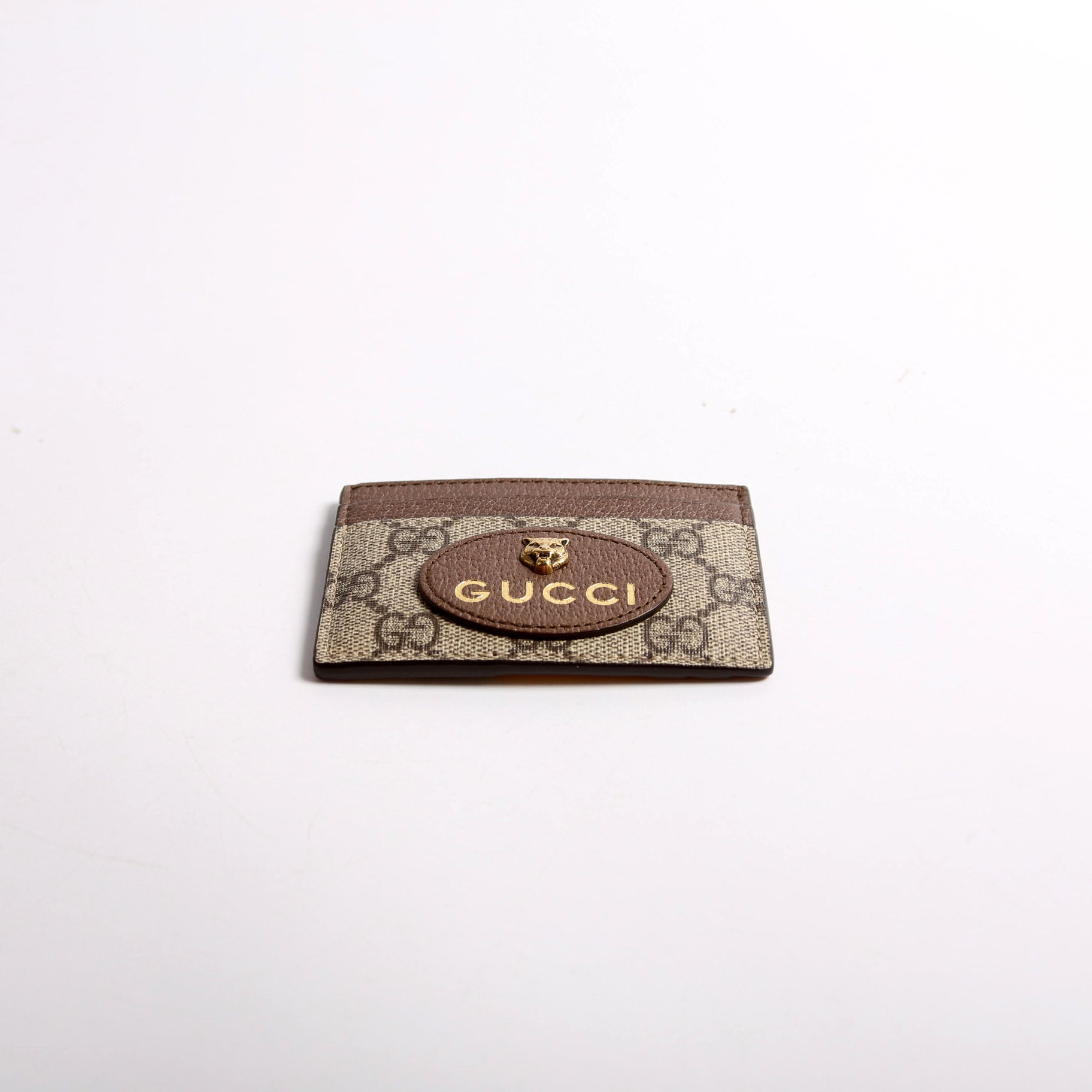 597557 GG Supreme Neo Card Case Yellow