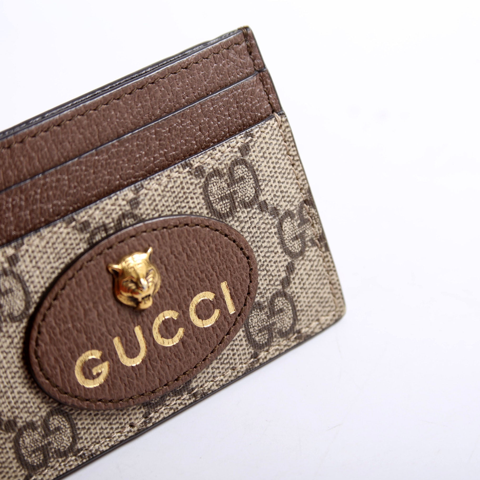 597557 GG Supreme Neo Card Case Yellow