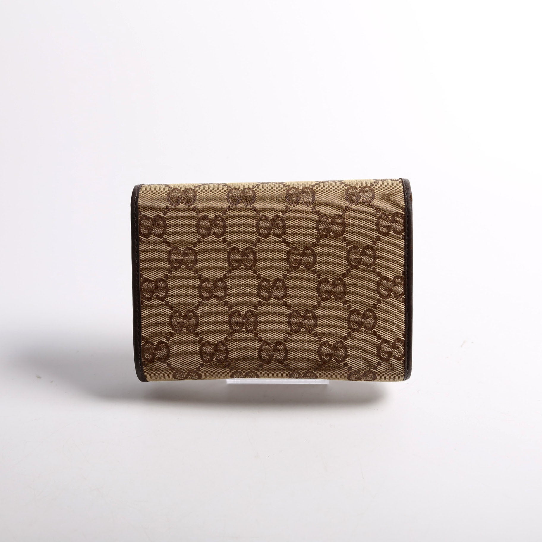 256935 GG Canvas Tri-Fold Compact Wallet
