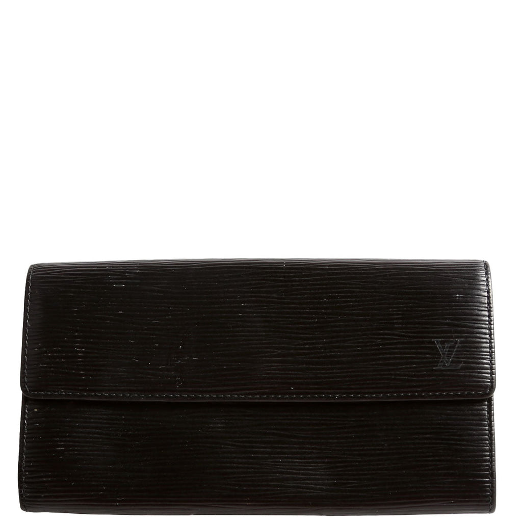 Porte Monnaie Wallet Epi Leather Black