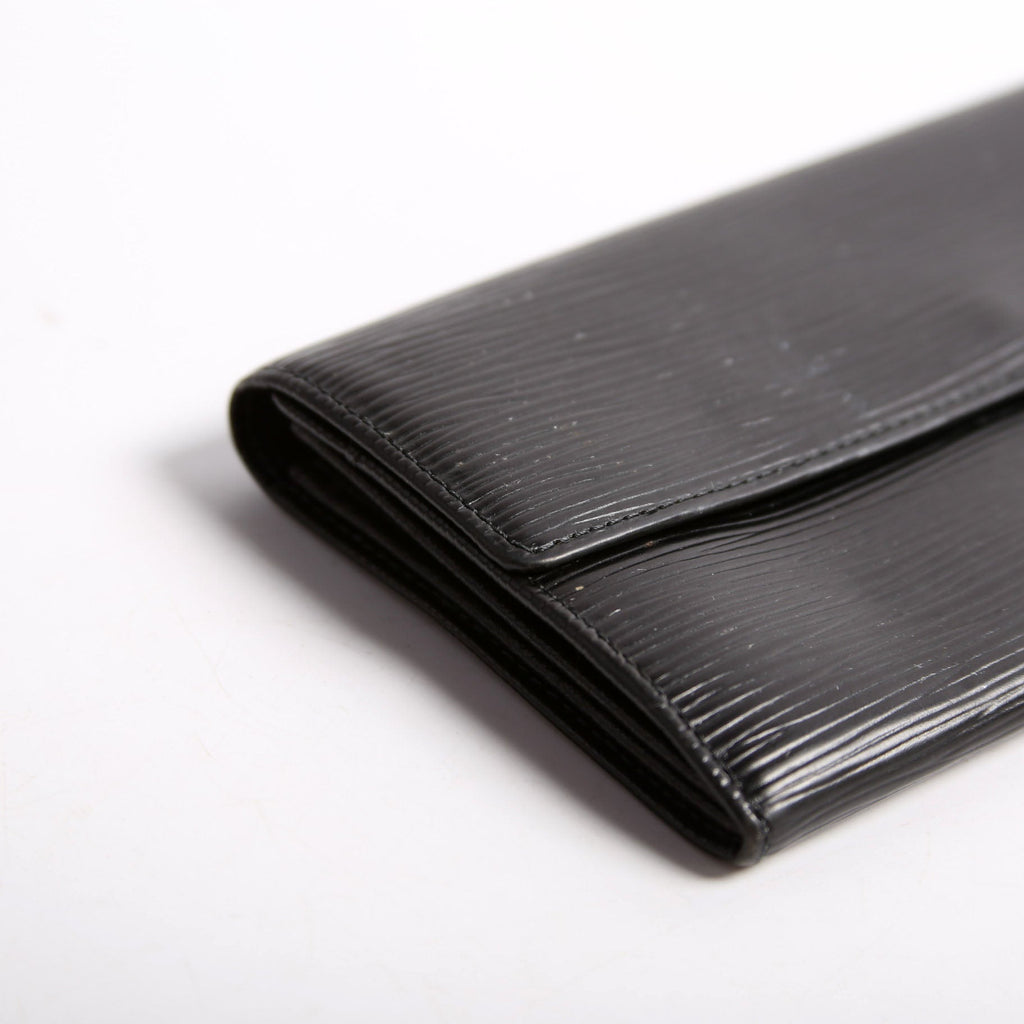 Porte Monnaie Wallet Epi Leather Black