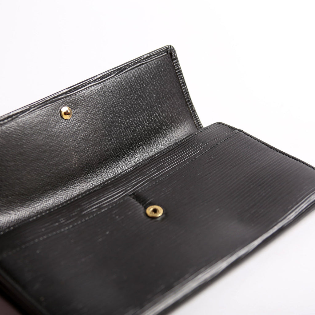 Porte Monnaie Wallet Epi Leather Black