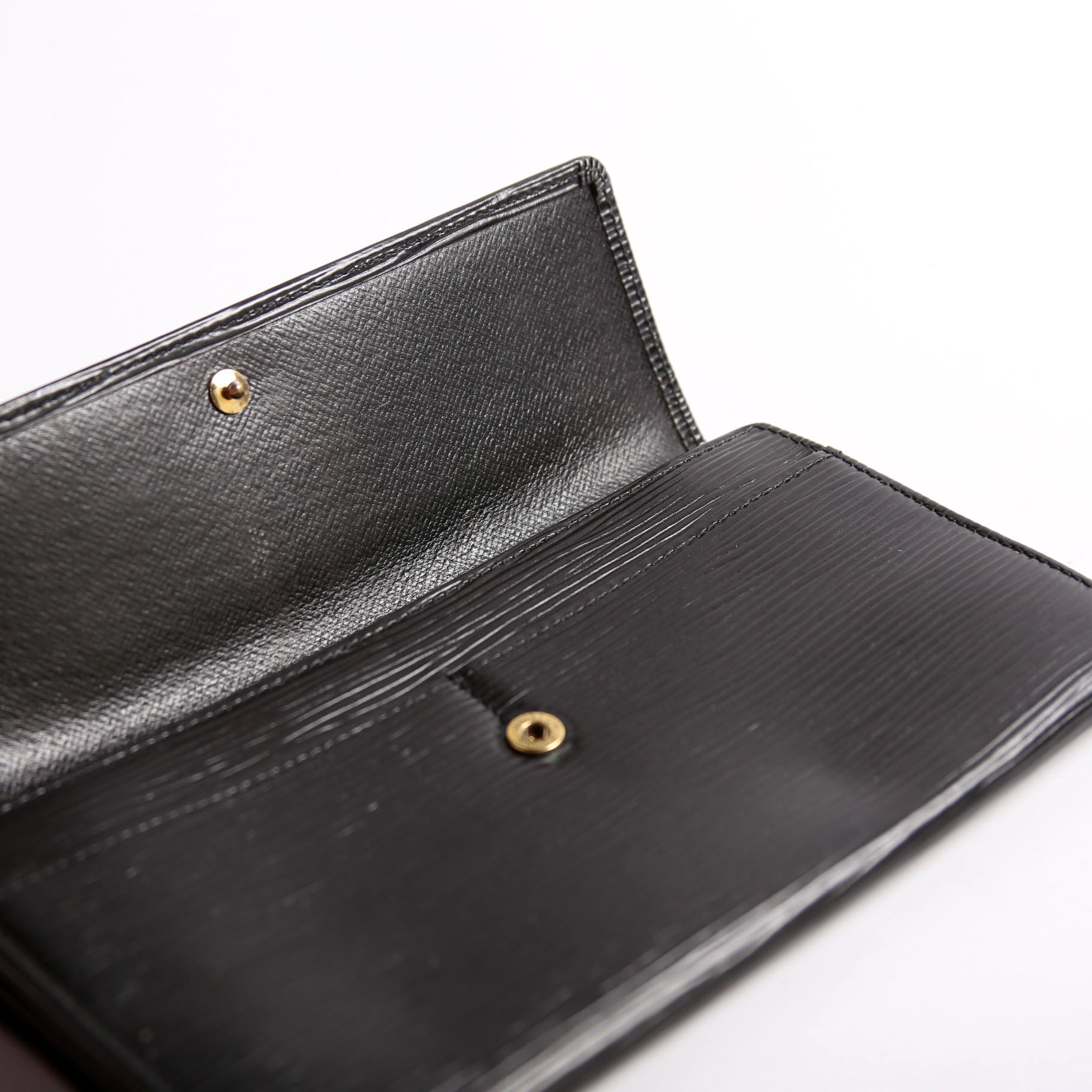 Porte Monnaie Wallet Epi Leather Black