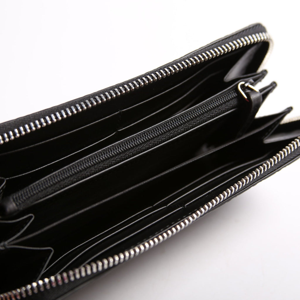 449391 Micro Guccissima Zip Around Wallet Black
