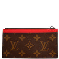 Coin Card Holder Taiga Monogram Red