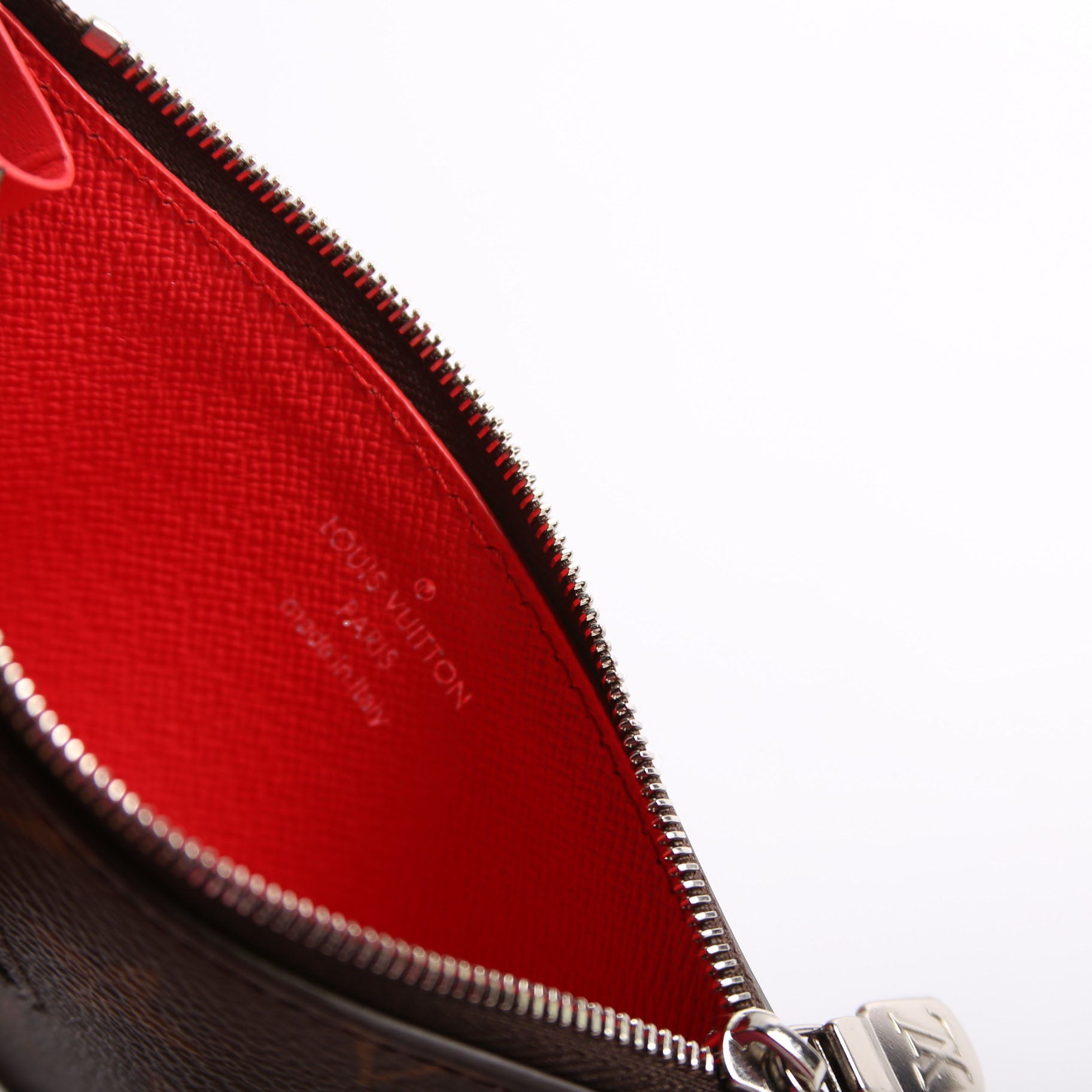 Coin Card Holder Taiga Monogram Red