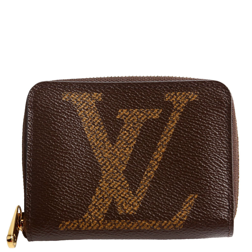 Zippy Coin Purse Giant Monogram Brown/Black