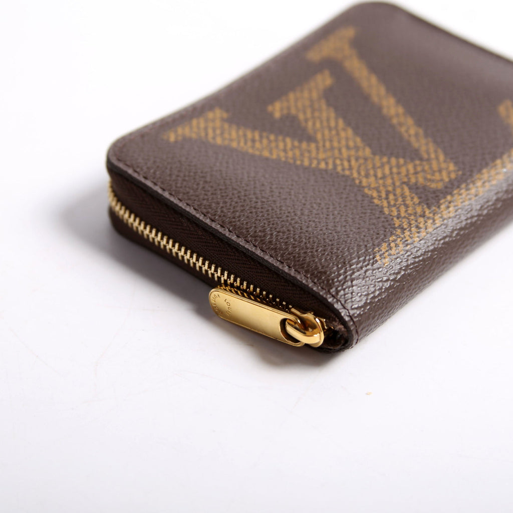 Zippy Coin Purse Giant Monogram Brown/Black