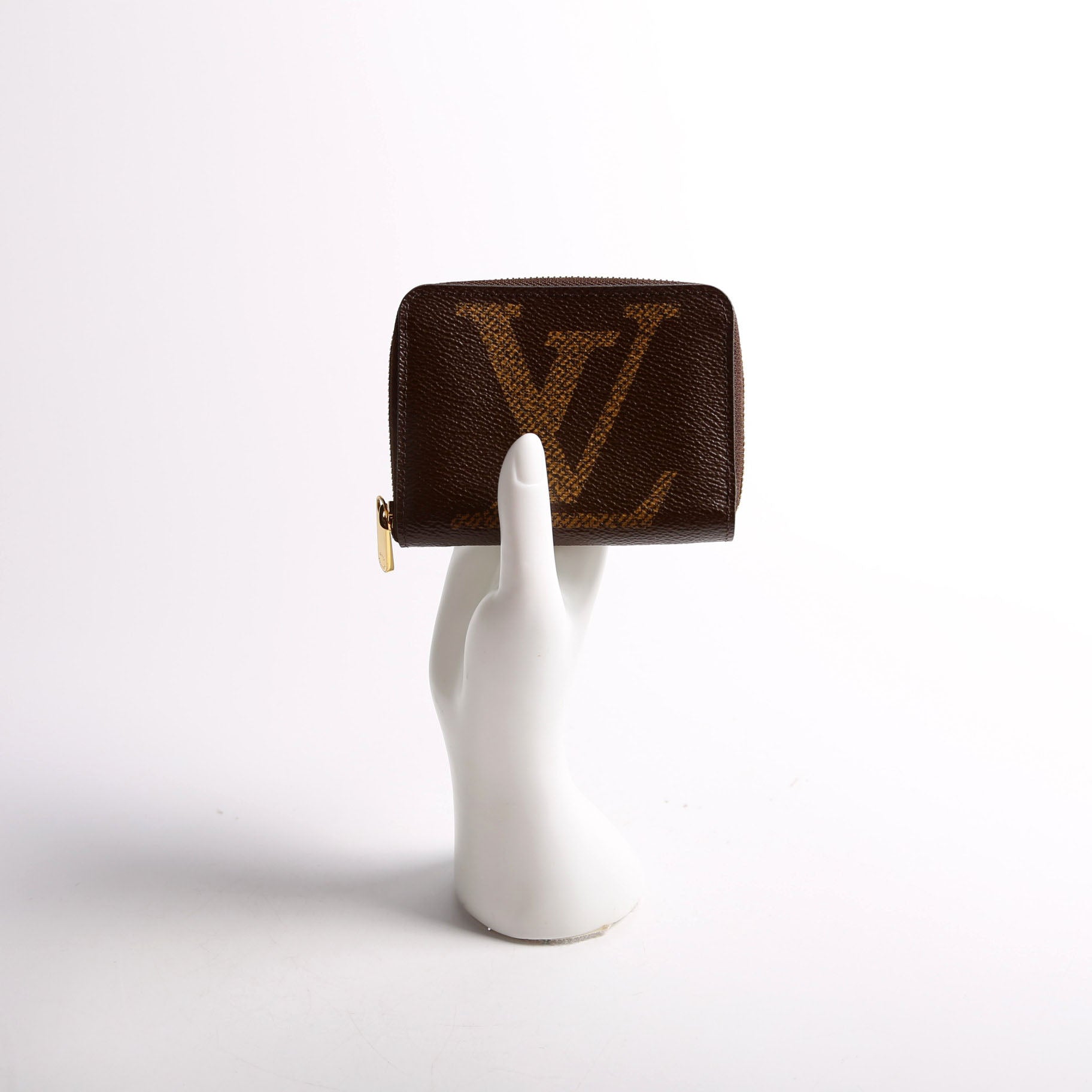 Zippy Coin Purse Giant Monogram Brown/Black