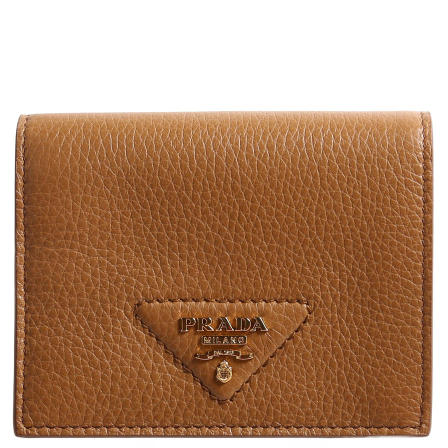 1MV204 Small Leather Wallet Brown
