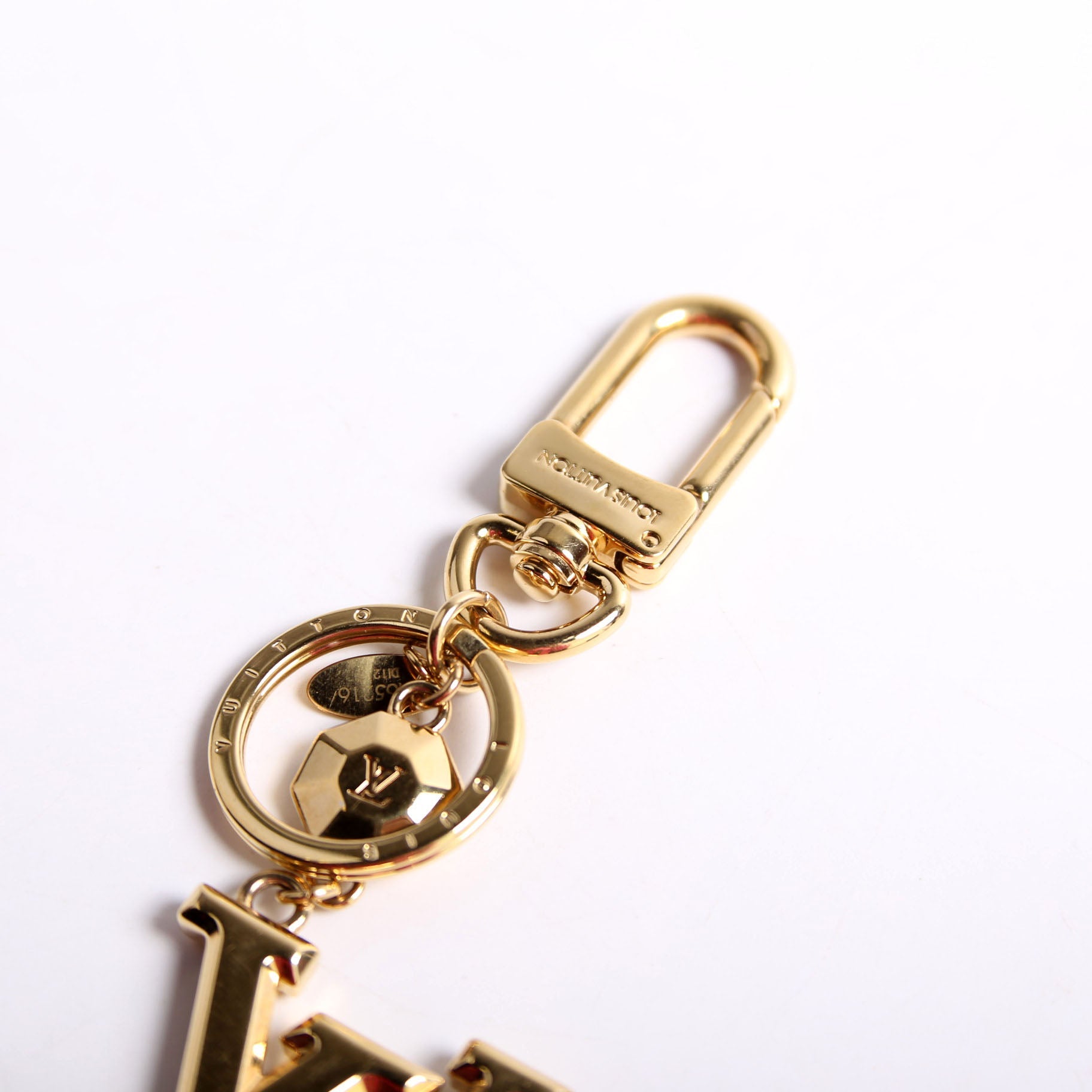 Facettes Bag Charm Gold
