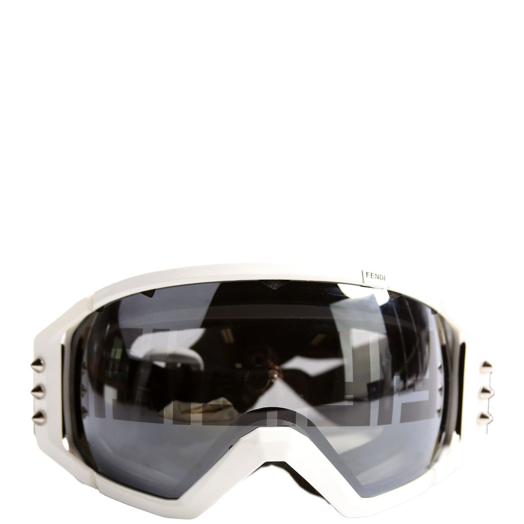 Spiked Ski Goggles White