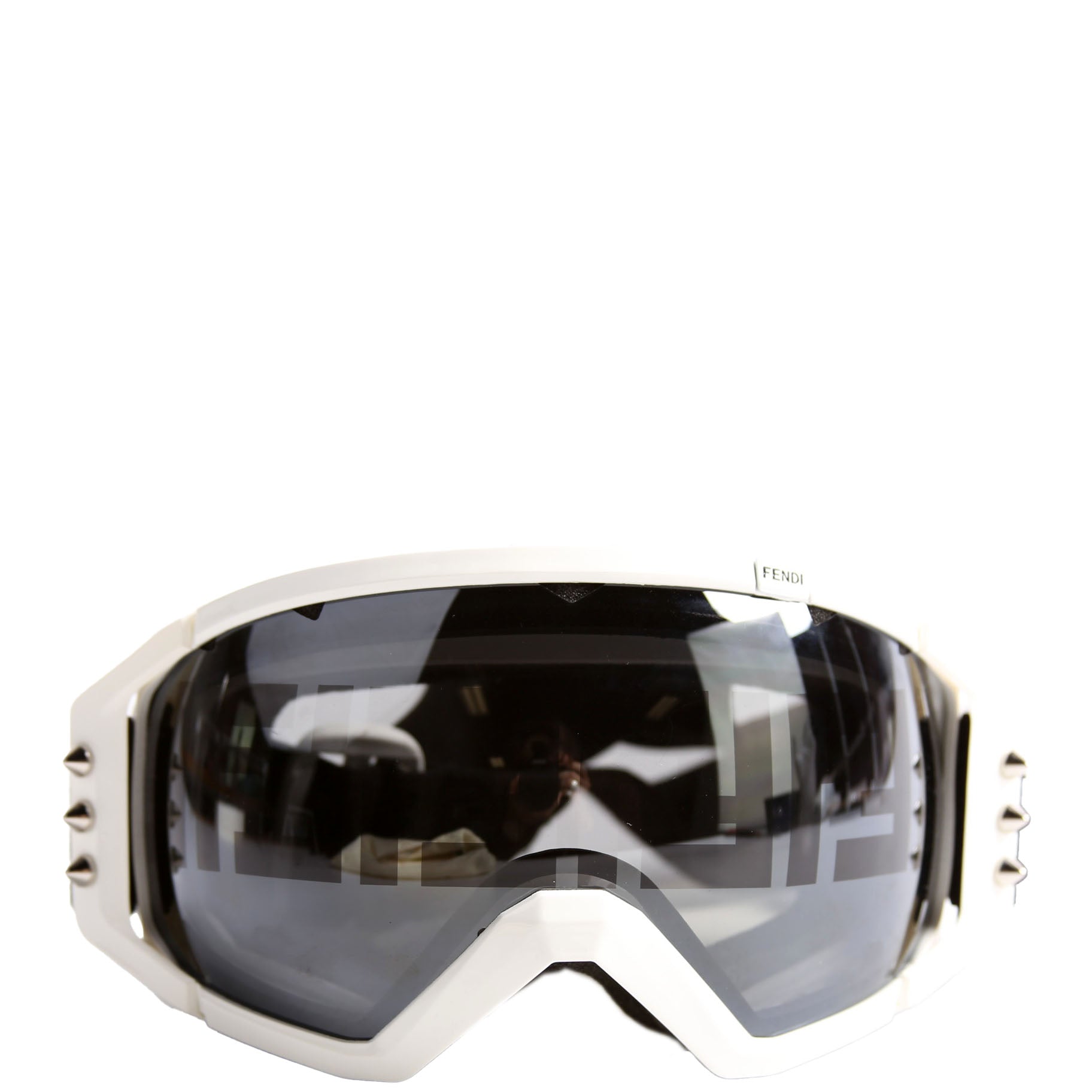 Spiked Ski Goggles White