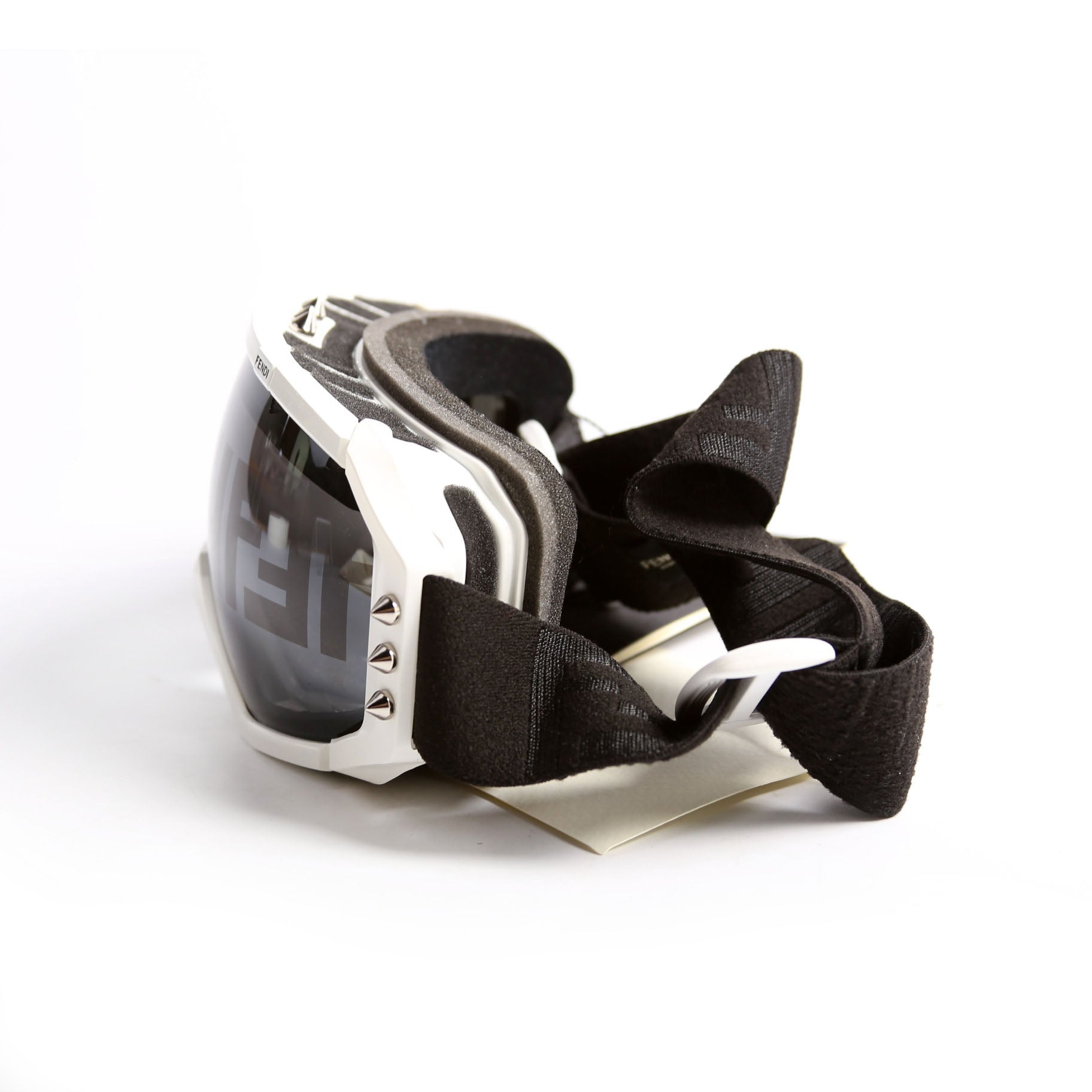 Spiked Ski Goggles White