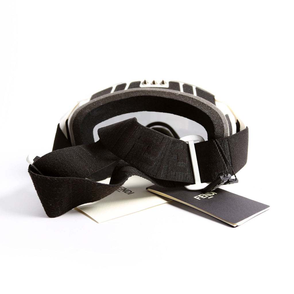 Spiked Ski Goggles White