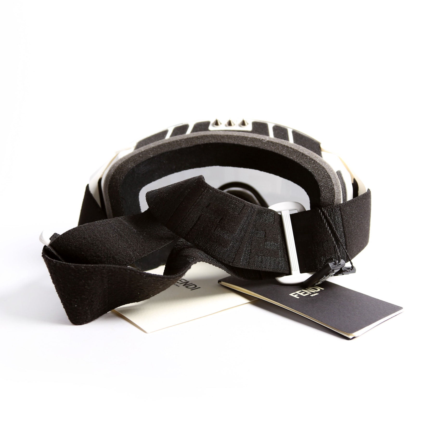 Spiked Ski Goggles White