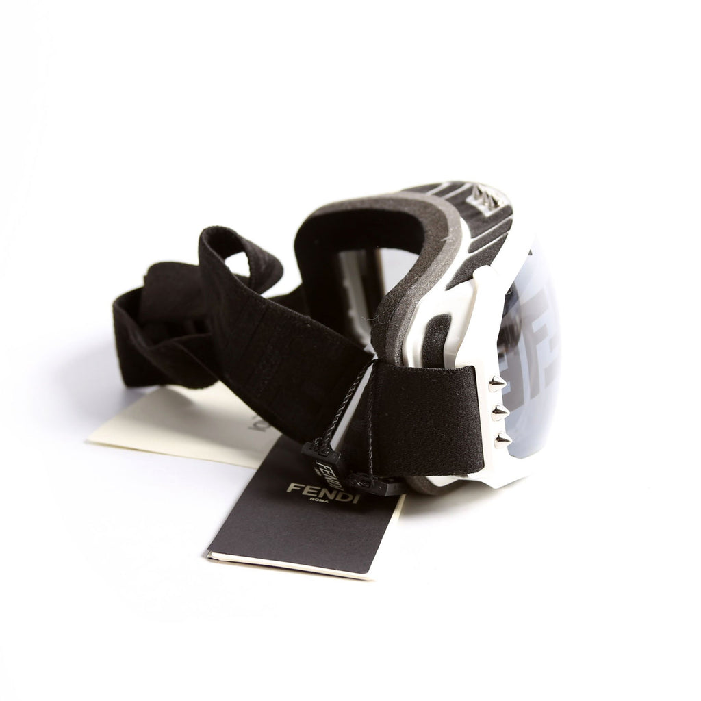 Spiked Ski Goggles White