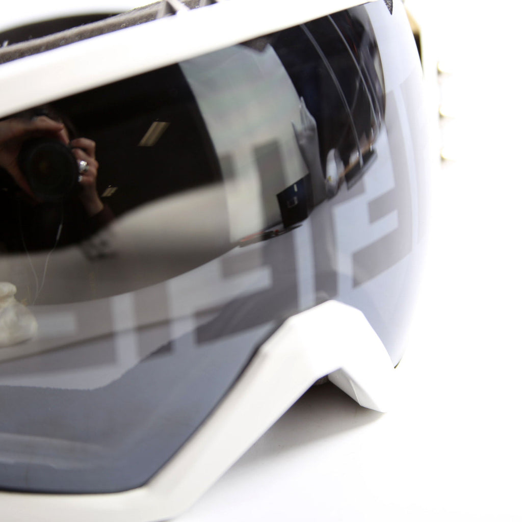 Spiked Ski Goggles White