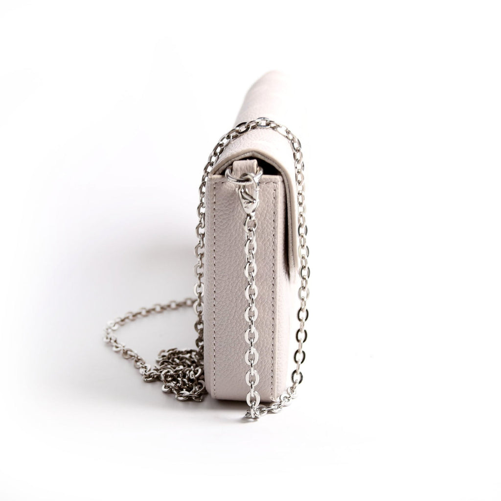Pochette Felicie Bicolor Empreinte Grey/Beige