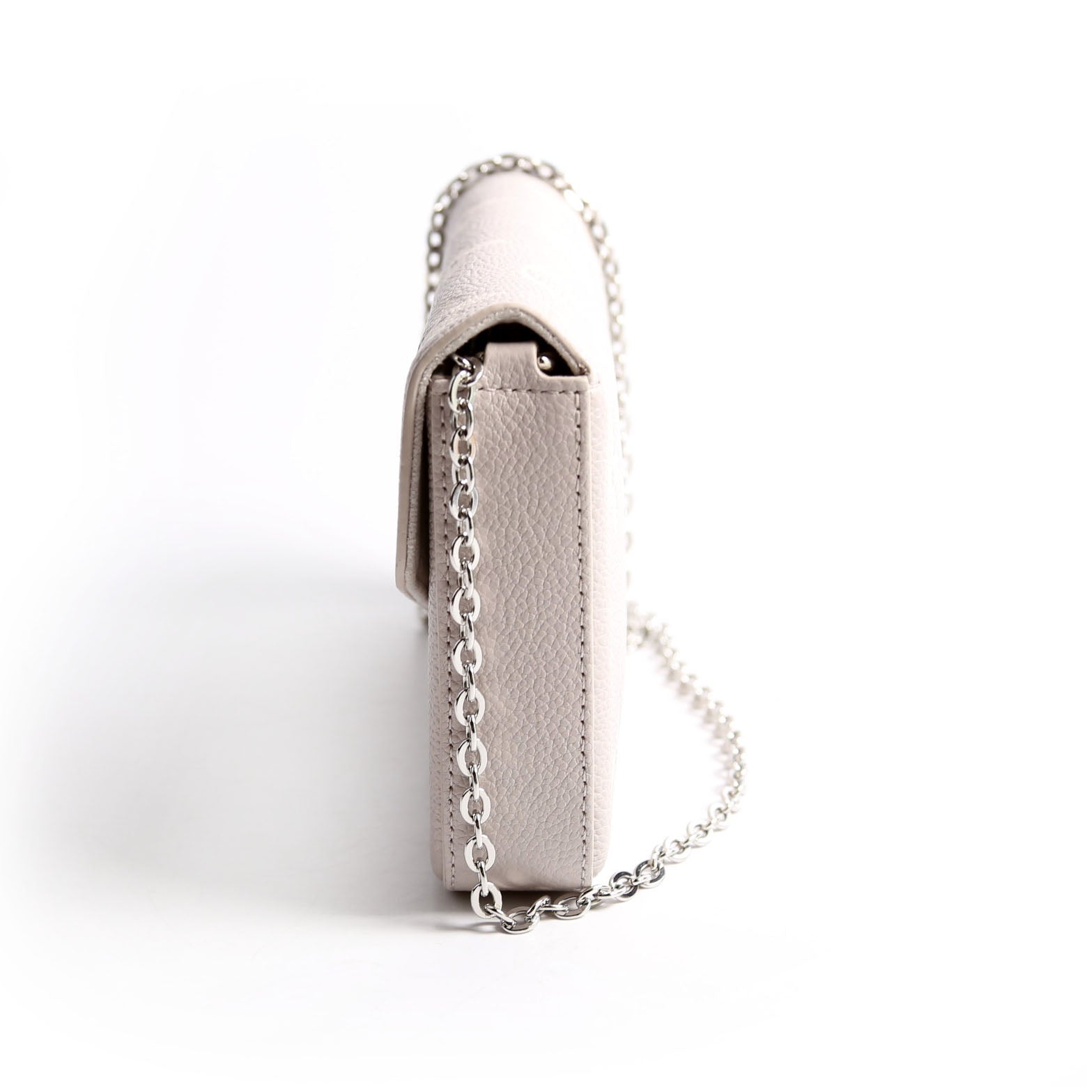 Pochette Felicie Bicolor Empreinte Grey/Beige