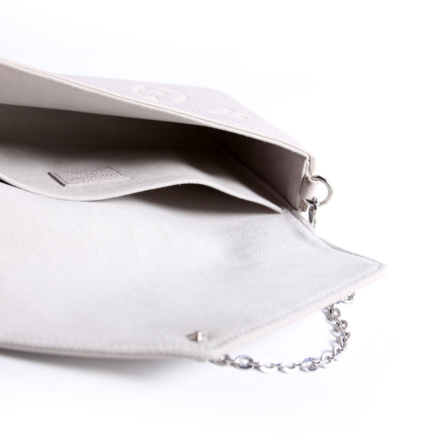 Pochette Felicie Bicolor Empreinte Grey/Beige