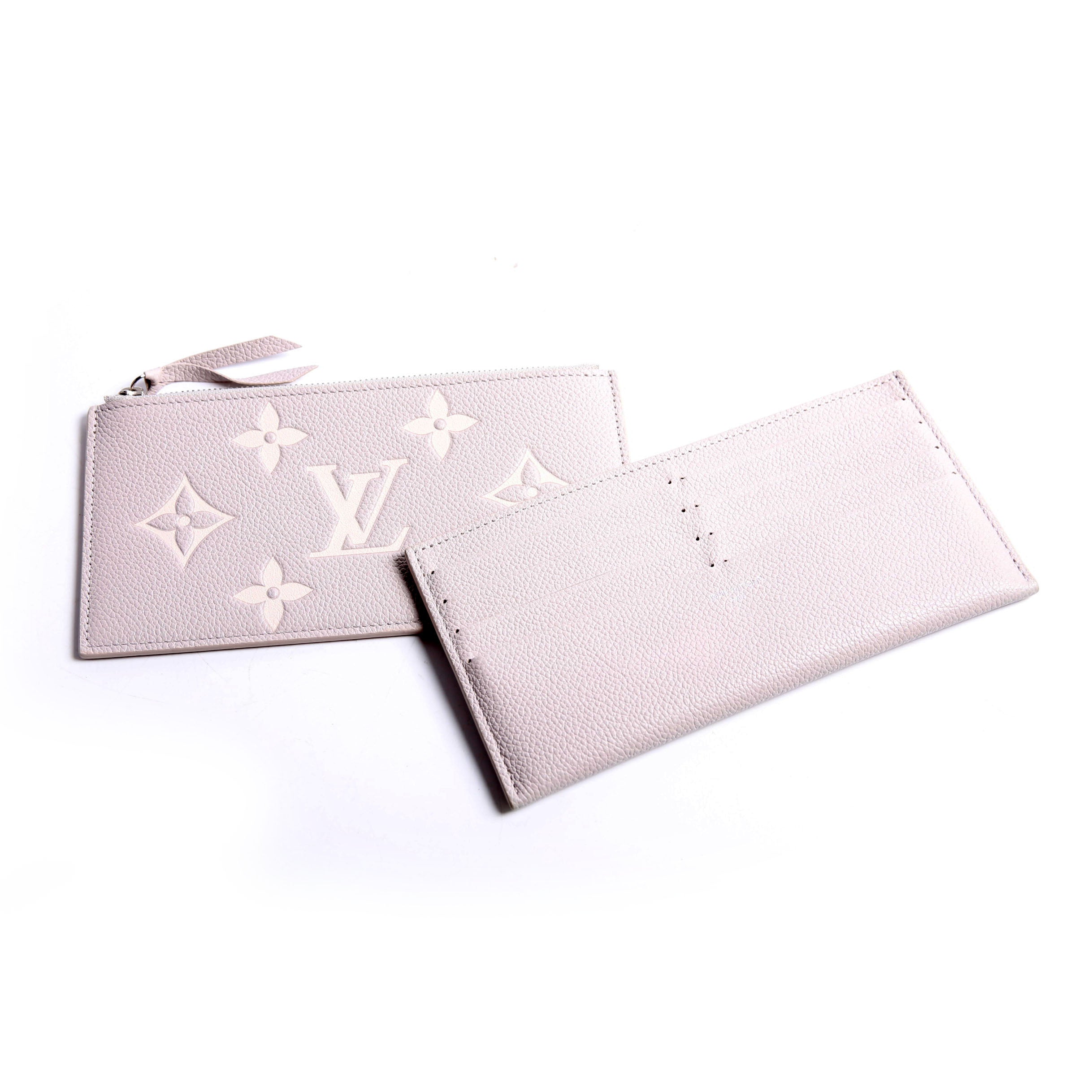 Pochette Felicie Bicolor Empreinte Grey/Beige