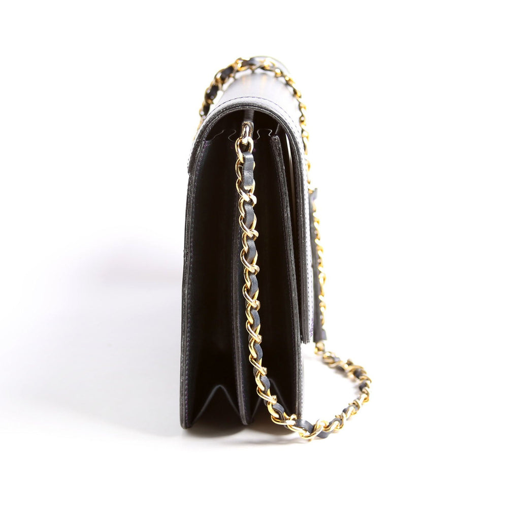 Coco Mark Flap Calfskin Vintage Navy