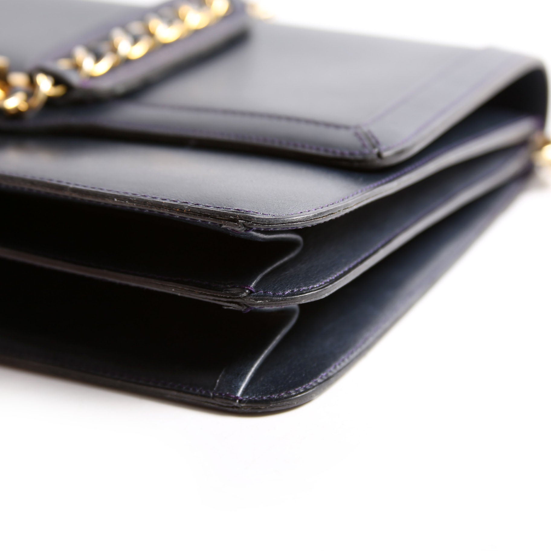 Coco Mark Flap Calfskin Vintage Navy