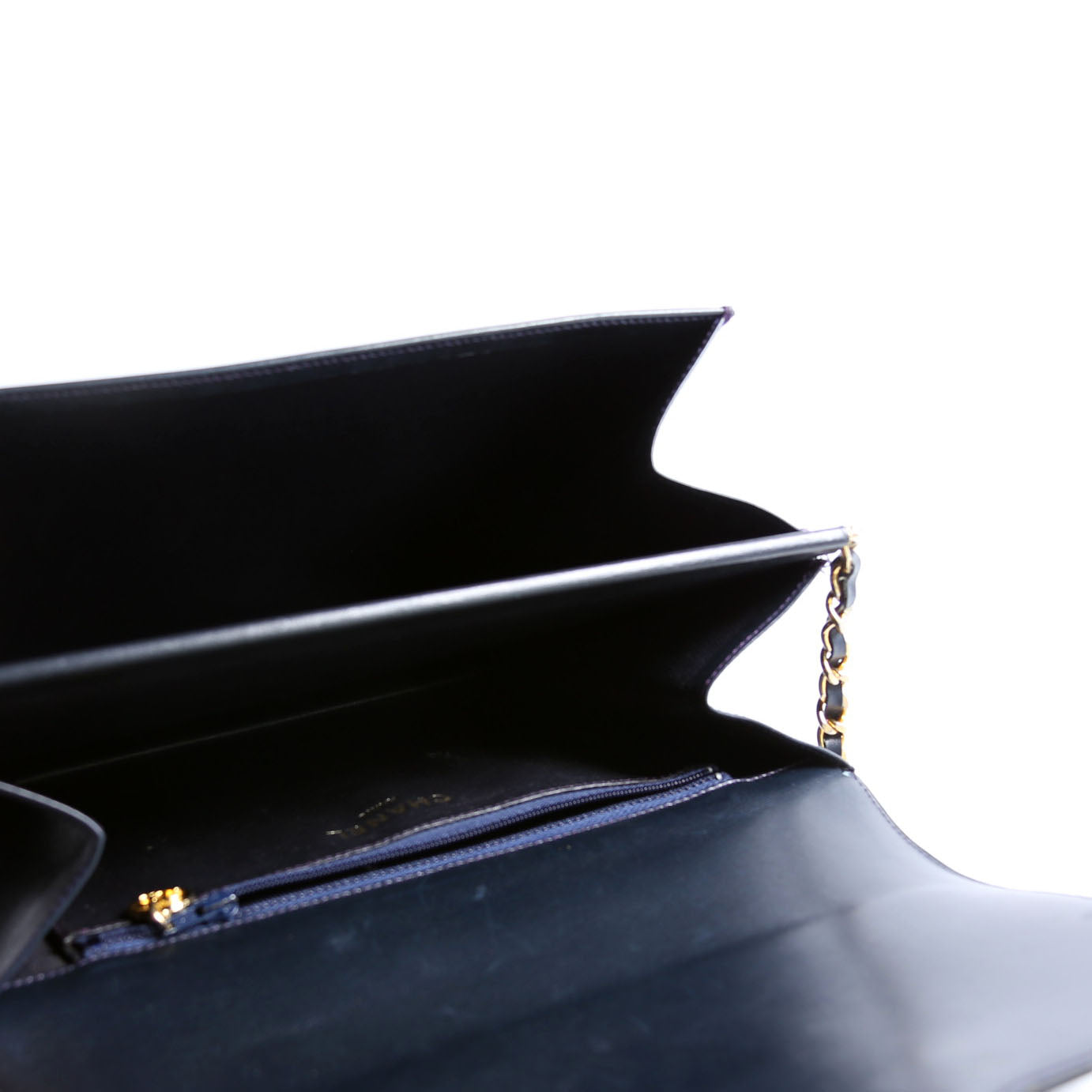 Coco Mark Flap Calfskin Vintage Navy