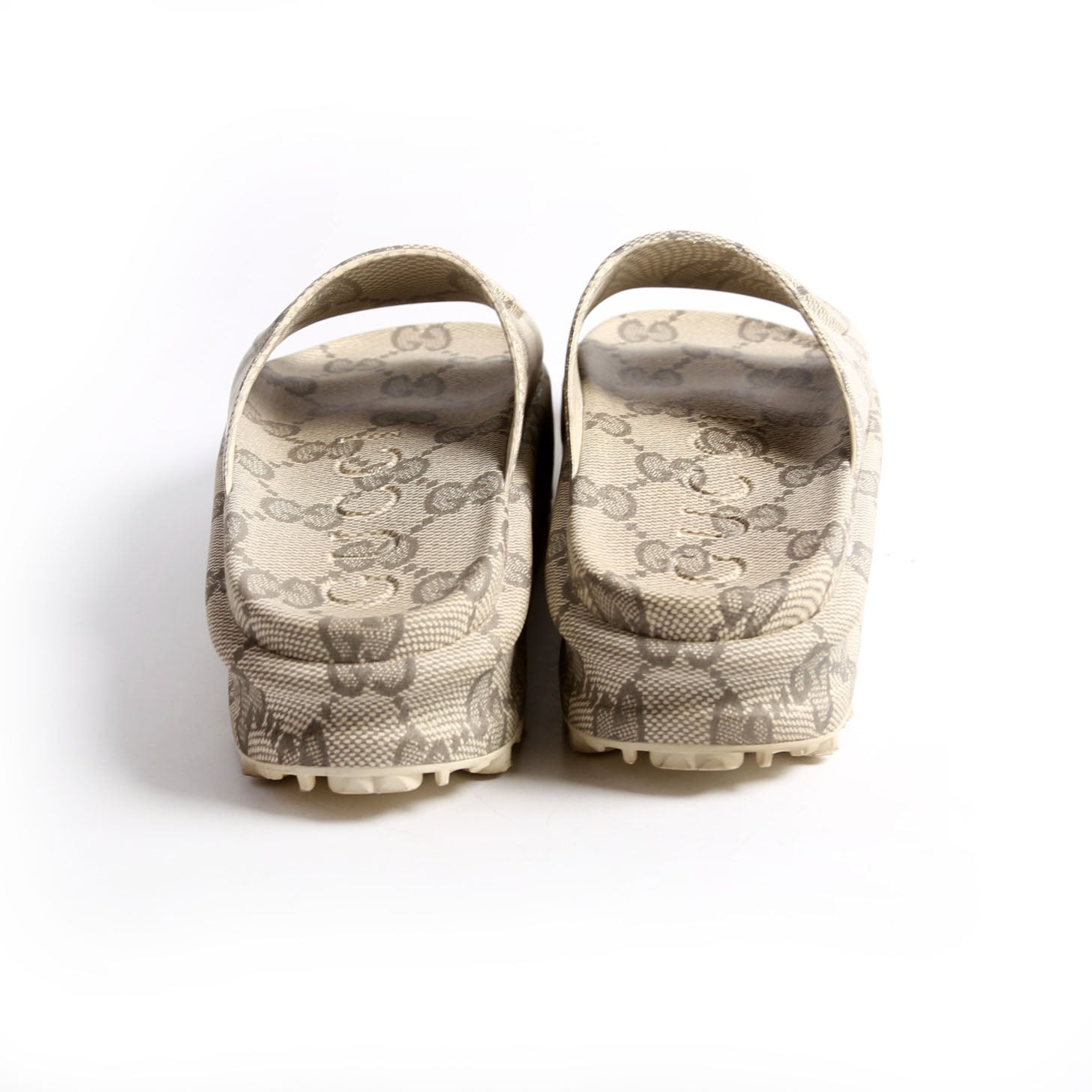 Interlocking G Rubber Platform Slides Size 38