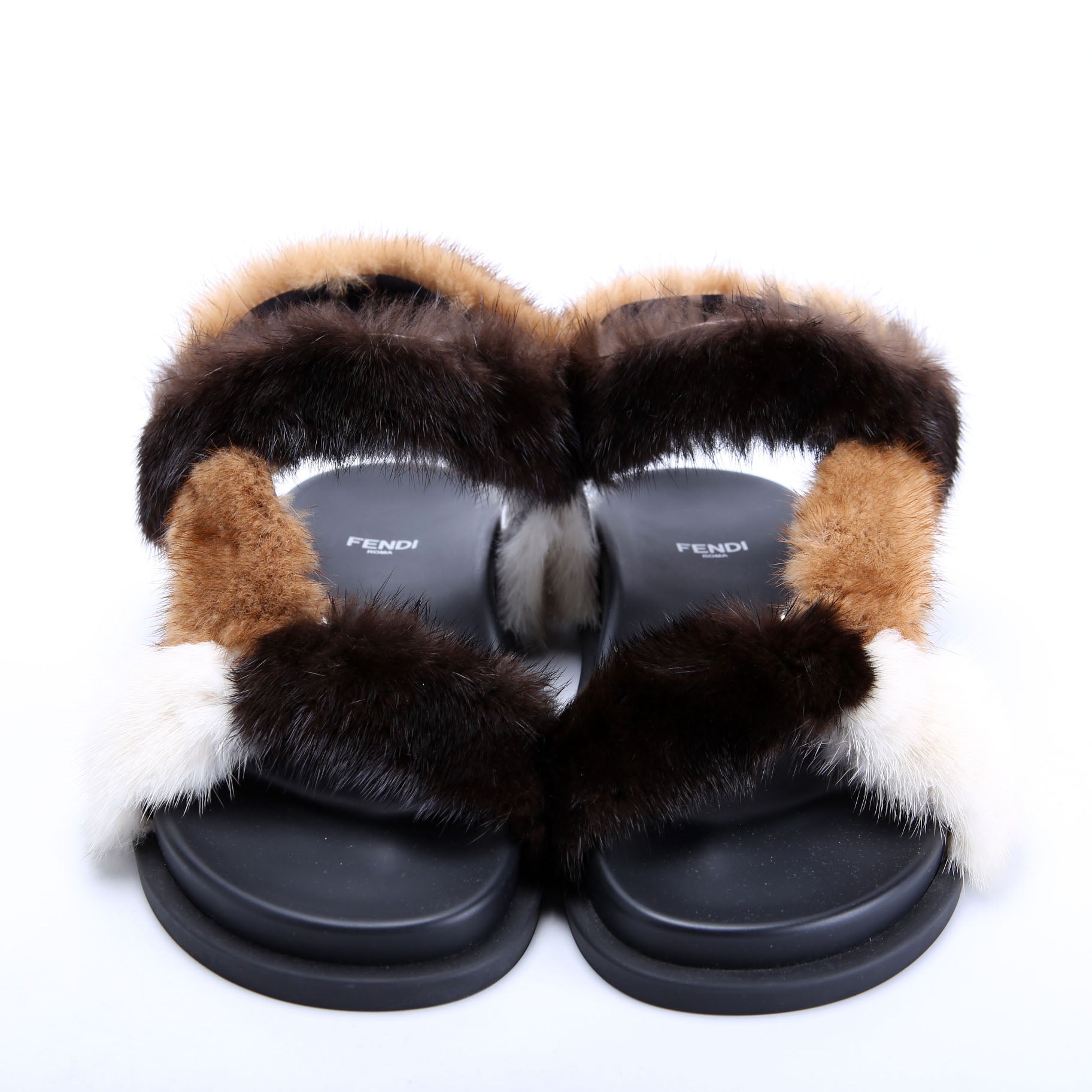 Fendi Feel Mink Sandals Size 37