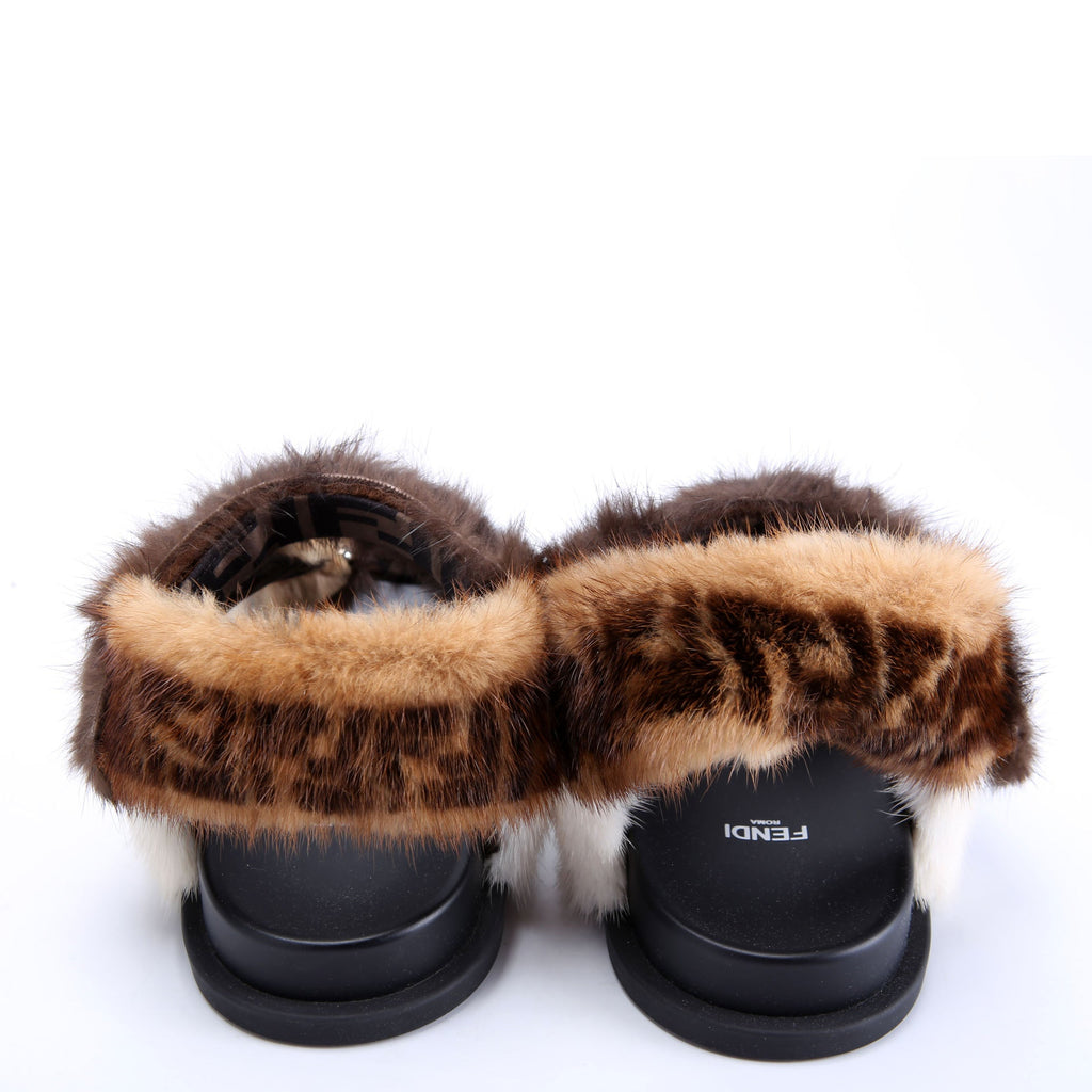 Fendi Feel Mink Sandals Size 37