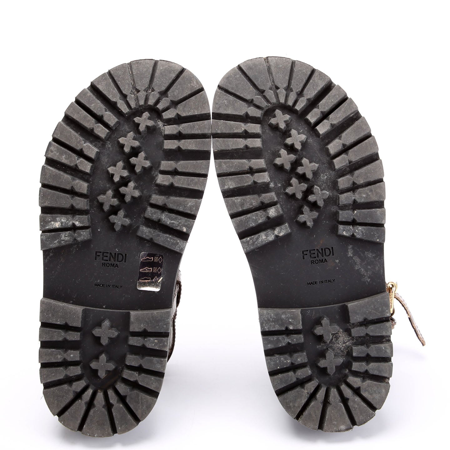 Platform Buckle Sandals Neoprene/Canvas Size 37.5