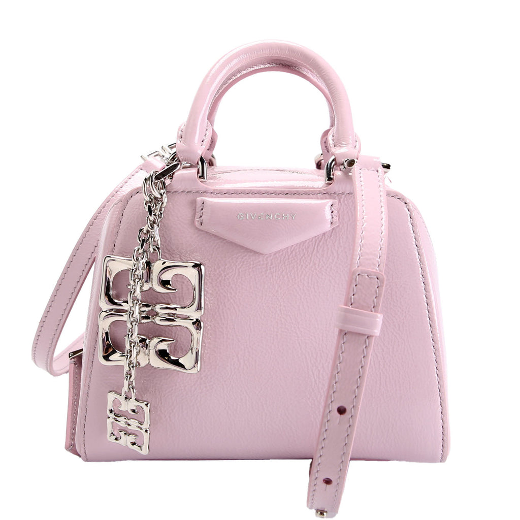 Antigona Nano Cube Patent Crossbody Lavender