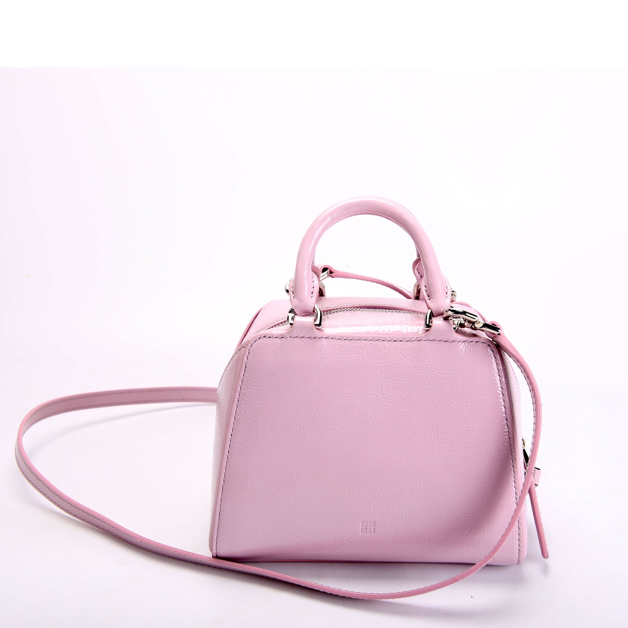 Antigona Nano Cube Patent Crossbody Lavender