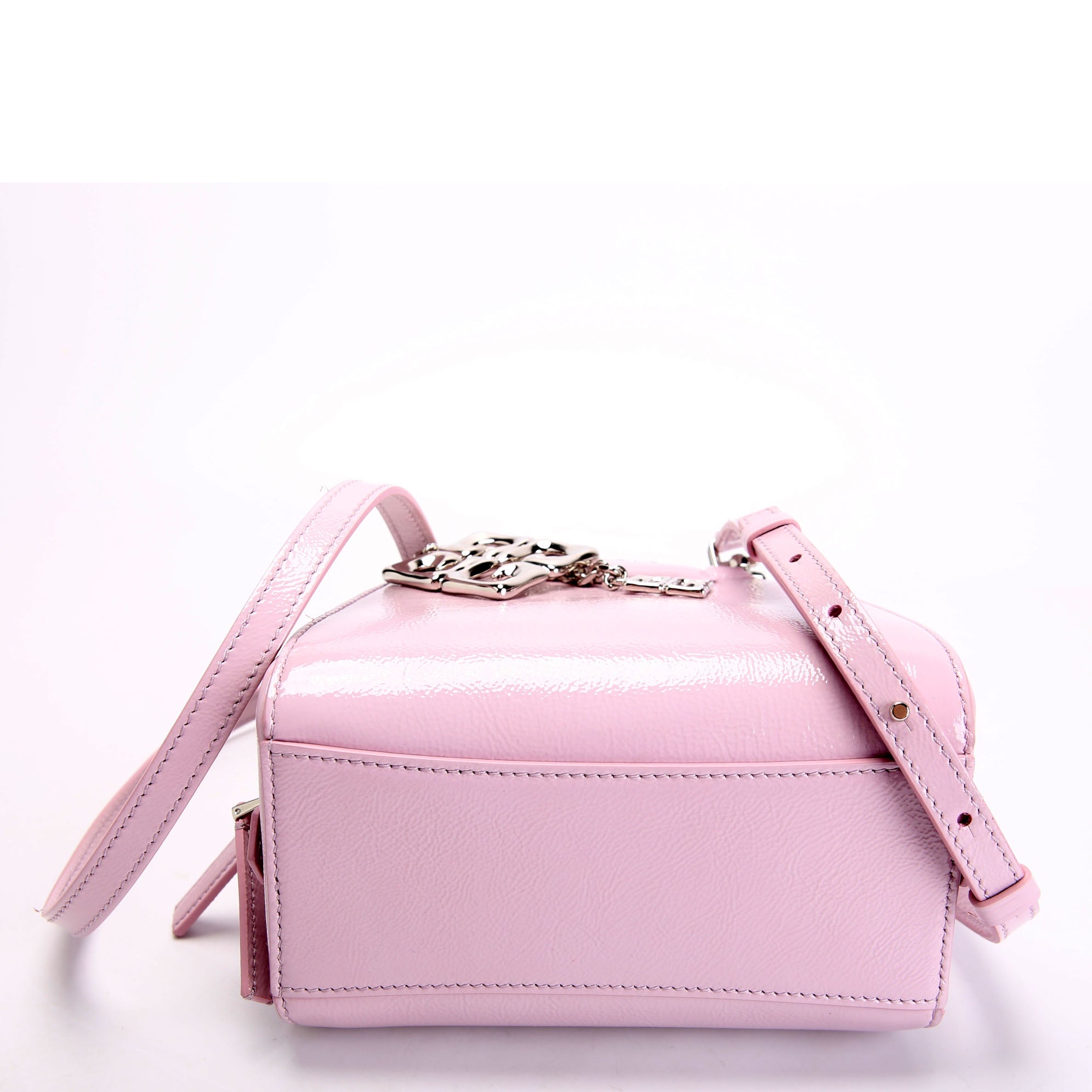 Antigona Nano Cube Patent Crossbody Lavender