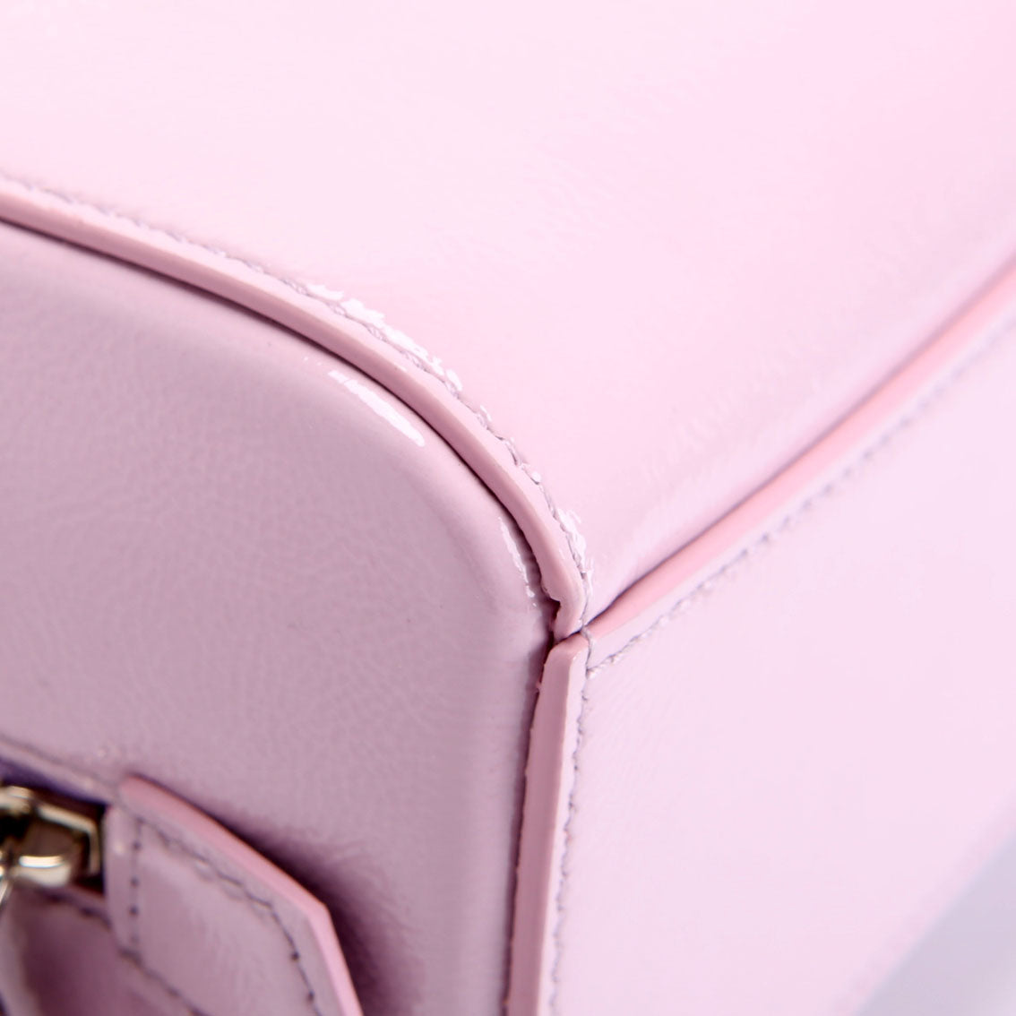 Antigona Nano Cube Patent Crossbody Lavender