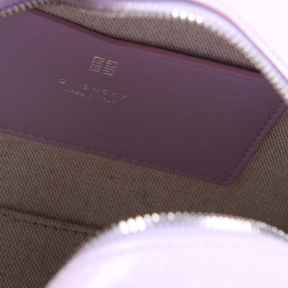 Antigona Nano Cube Patent Crossbody Lavender